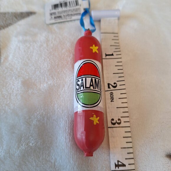 Kurt Adler Salami Ornament Ham Pork Pig Meat Food Wine Italy Italian Novelty - Picture 5 of 5